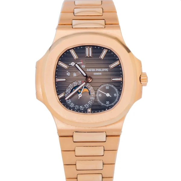 Patek Philippe Nautilus 40MM 5712/1R-001 Brown Dial Rose Gold Bezel 18K Rose Gold Bracelet